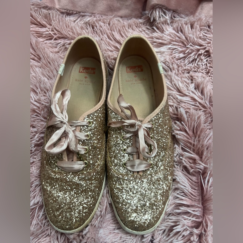 Keds Rose Gold Sparkly Shoes